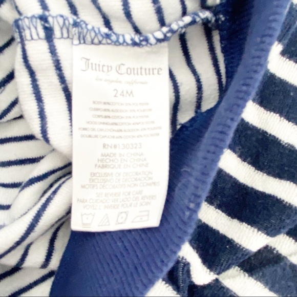{2} Juicy Couture Girls 2 Pieces Hoody Shorts Sets Size 24 months - Picture 6 of 9